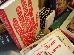 new arrivals on the front table